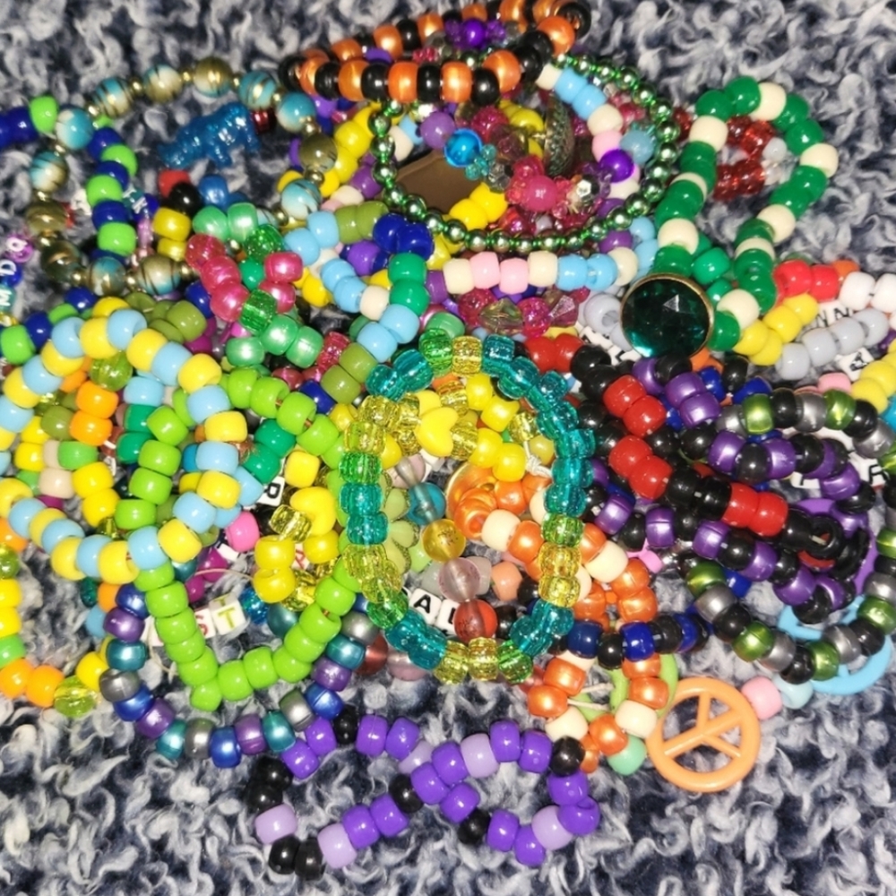 Handmade kandi, Bracelets bundle, Rave bracelets - Picture 6 of 11